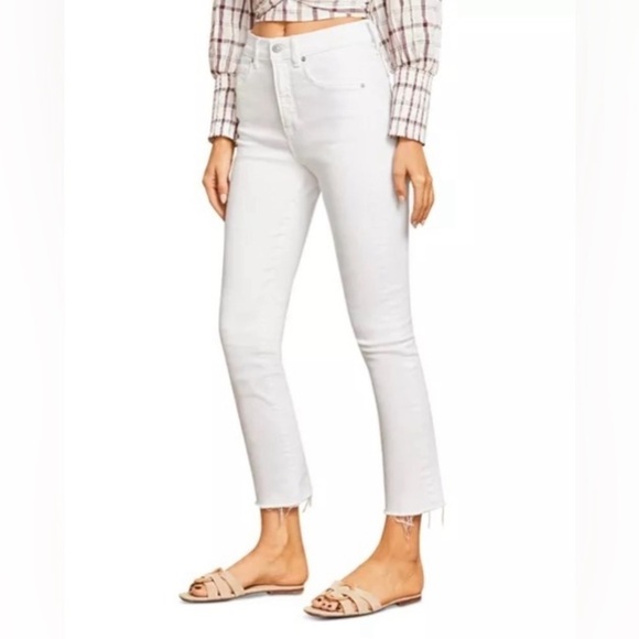 Veronica Beard Carly NWT Kick Flare White Denim Jeans Size 30 - Picture 5 of 11